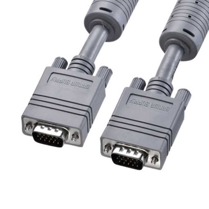 ディスプレイケーブル（複合同軸・アナログRGB・20m） 　≪サンワサプライ≫　KB-CHD1520K2　【離島 発送..