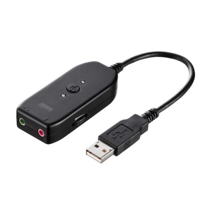 サンワサプライ USBオーディオ変換アダプタ　≪サンワサプライ≫　MM-ADUSB3N　【送料無料】【離島 発送不可】