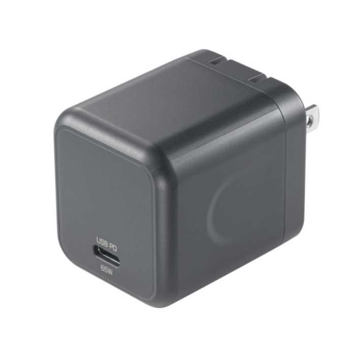 【代引不可】USB PD対応キューブ型AC充電器（PD65W） サンワサプライ ACA-PD105BK