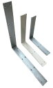 極厚金折れ YS-76 カウンターアングル 白焼付塗装 鉄 300x300mm【 即日出荷 】【店頭受取対応商品】白頭ビス付属
