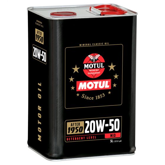 本国生産品 Motul モチュール 20W50ミネラルクラシックエンジンオイルのサムネイル