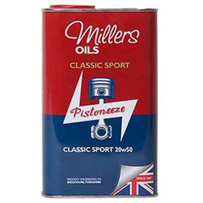 本国生産品 Millers Oils クラシックスポーツ20W50エンジンオイル