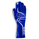 NEWf Sparco Lap Race Gloves XpR bv [X O[u Blue / White FIA 8856-2018