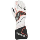 最安挑戦中 NEWモデル Alpinestarsアルパインスターズ Tech 1-ZX V2レースグローブ White / Black / Red FIA885...