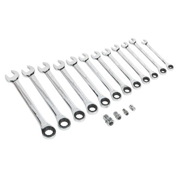 ☆【Sealey】コンビネーションラチェットスパナセット16pcメートル法 - AK63912　SEALEY COMBINATION RATCHET SPANNER SET 16PC METRIC - AK63912