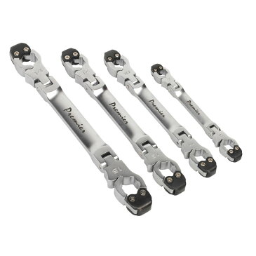 ☆【Sealey】フレアナットスパナセット4pcラチェット - VS0343　SEALEY FLARE NUT SPANNER SET 4PC RATCHETING - VS0343