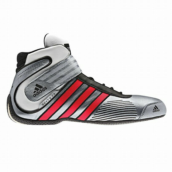 レーシングシューズ と レーシンググローブ を一緒に購入で合計金額から500円引き Adidas アディダス デイトナレースブーツ シルバー/レッド/ブラック