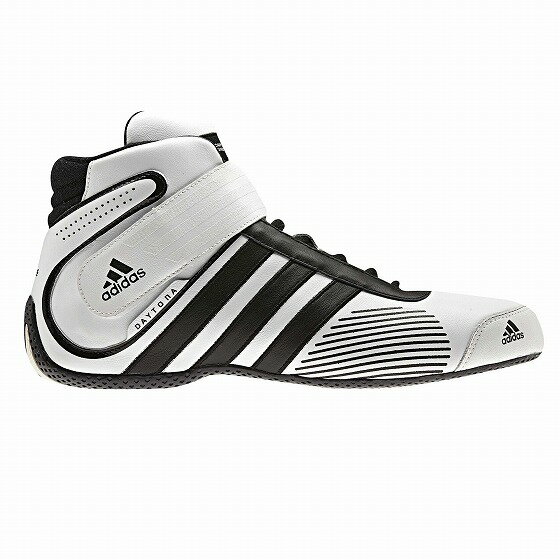 レーシングシューズ と レーシンググローブ を一緒に購入で合計金額から500円引き Adidas アディダス デイトナレースブーツ ホワイト/ブラック