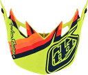 Troy Lee Designs トロイリーデザインズ SE4 Warped ヘルメットピーク カラー:イエロー