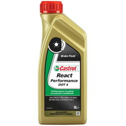 本国生産品 Castrol カストロールリアクト パフォーマンス DOT 4 ドット4 ブレーキ液 【 ブレーキフルード オイル Brake & Clutch Fluid クラッチフルード メンテナンス 】