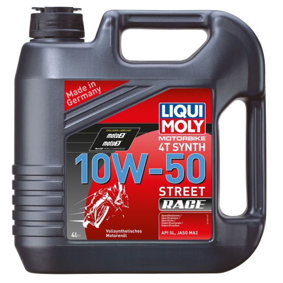 メーカーLiqui Moly商品名4ストローク完全合成ストリートレースオイル|Oil Viscosity:10W50特徴・全ての動作条件下での最適潤滑・低消費電力と優れた摩耗保護 商品説明 Liqui Moly 4ストローク完全合成ストリー...