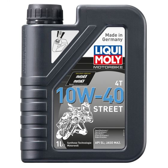 本国生産品 Liqui Moly リキモリ 4ストローク半合成ストリートオイル|Oil Viscosity:10W40 【 バイク 2..