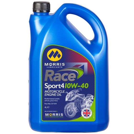 本国生産品 Morris Lubricants レーススポーツ4 10W-40エンジンオイル 【 バイク 2輪 オートバイ エンジンオイル ENGINE エンジン オイル メンテナンス 】