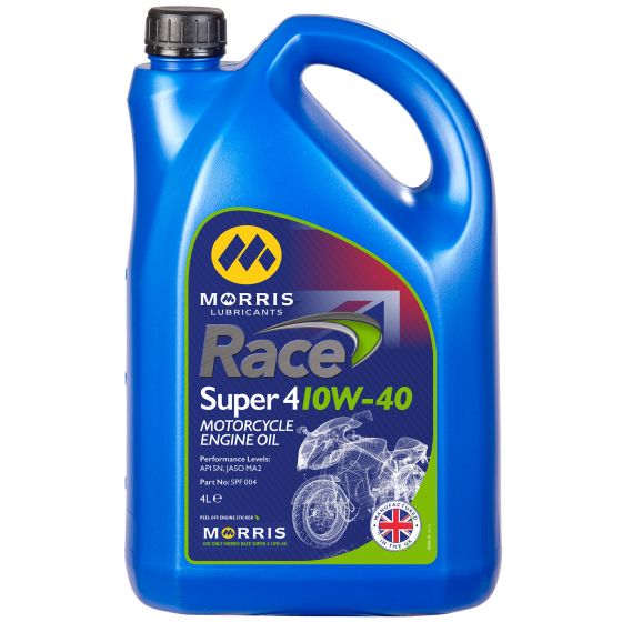 本国生産品 Morris Lubricants レーススーパー4 10W-40エンジンオイル 【 バイク 2輪 オートバイ エンジンオイル ENGINE エンジン オイル メンテナンス 】