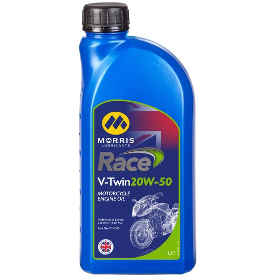 本国生産品 Morris Lubricants レースVツインエンジンオイル|Oil Viscosity:20W50 【 バイク 2輪 オートバイ エンジンオイル ENGINE エンジン オイル メンテナンス 】