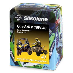 本国生産品 Silkolene クワッドATV|Oil Viscosity:10W40 【 バイク 2輪 オートバイ エンジンオイル ENGINE エンジン オイル メンテナンス 】