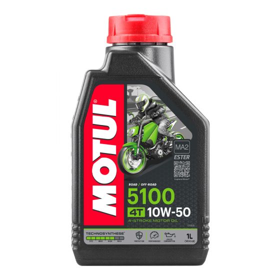 メーカーMotul商品名5100ムト|Oil Viscosity:10W50特徴・高性能半合成4ストロークオイル・全体のエンジンの摩耗を減らす、歯車保護を向上させます。 商品説明 Motul 5100 4Tは半合成4ストロークオイルである。高性能半合成4ストロークオイルTechnoSyntheseのエステル技術を利用しました無敵のレベルの保護レベルを提供しますエンジン全体の摩耗を減らし、歯車保護の向上高温での耐油膜抵抗性の改善より低いリンと硫黄の含有量Motul 5100 4Tは、無敵のレベルの保護を提供するテクノシンテーゼエステルテクノロジを利用し、全体的なエンジンの摩耗を軽減し、ギア保護とエンジン寿命を向上させる。Motulによるさらなる進歩は、Euro 2またはEuro 3の発光制御に必要な触媒コンバーターのより良い運転条件のために、高温での油膜耐性が向上し、より低いリンおよび硫黄含有量を有しています。推奨されるアプリケーション - ストリートとロードバイク、コース、コース、オフロードバイク、エンドゥロ、4ストロークエンジン、統合されたギアボックス、湿ったまたはドライクラッチ、エンジンを備えたトライアルオートバイ、エンジンを備えています。 治療システムの後のガス：触媒コンバータ、排気管への空気注入。 SAE 10W-50粘度グレード油を必要とする特定のKTM、Huqsvarnaエンジンに適しています。 その他の用途：触媒コンバータ、スクーター、ATV、UTVのないストリートバイク。仕様 - API SL SJ SG / JASO MA利用可能な粘着性 - 10W30,10W40,10W50および15W50利用可能なサイズ - 1と4リットル