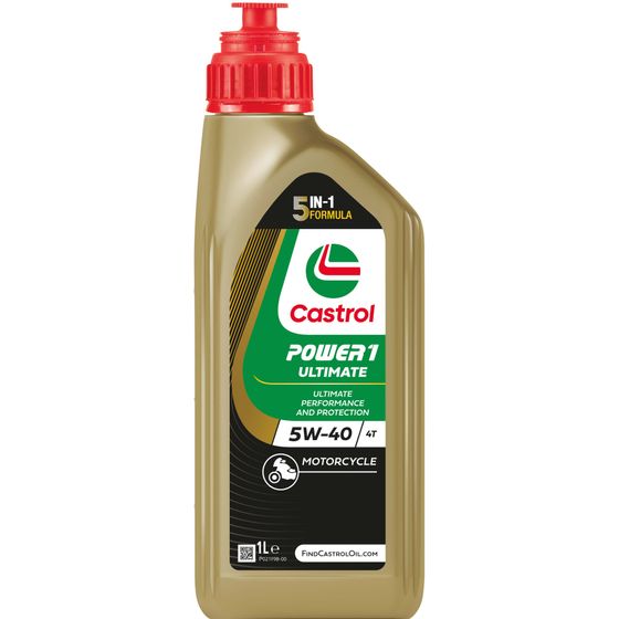 本国生産 Castrol カストロール パワー1アルティメイト5W-40 4T モーターサイクル エンジンオイル