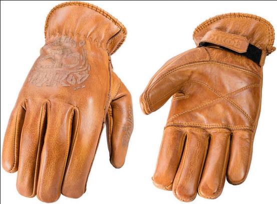 Rokker ロッカー Tattoo Skull モーターサイクルグローブ