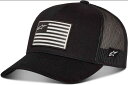 Alpinestars アルパインスターズ Flag Snapback 帽子 カラー:ブラック/ブラック