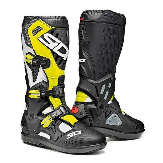 楽天くじらRacingSidi シディ atojo srs Motocross Boots. Colour White / Black / Yellow Fluro 【 モトクロス Motocross MX オフロード オートバイ ブーツ 靴 boots シューズ 】