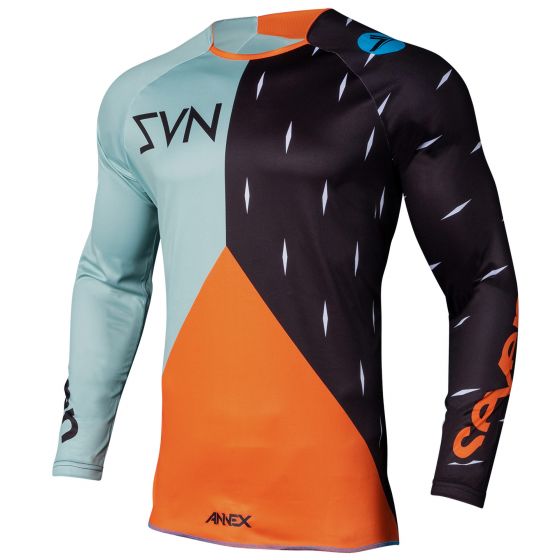 Seven セブン MX 20.1 Annex Bortz Motocross Jersey Colour Paste 【 モトクロス Motocross MX オフロ..