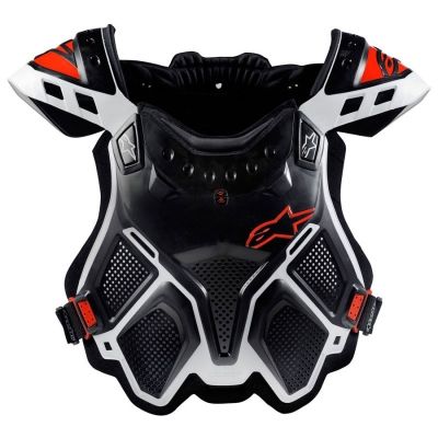 Alpinestars アルパインスターズ A-10フルチェストプロテクター - ホワイト/レッド/ブラック 【 モトクロス Motocross MX オフロード ツーリング オートバイ プロテクター プロテクション Protection 保護 】