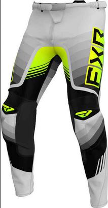 FXR Clutch Pro Hi Vis 2024 モトクロスパンツ カラー:グレー/ブラック/イエロー