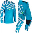 Leatt 3.5 Ride Pattern 2024 モトクロスジャージとパンツセット カラー:ブルー/ホワイト