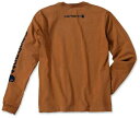 Carhartt カーハート Logo 長袖 カラー:ブラウン