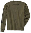 Carhartt カーハート Logo 長袖 カラー:ダークグリーン