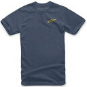Alpinestars アルパインスターズ Neu Ageless Tee T シャツ カラー:ダークブルー/イエロー(2)
