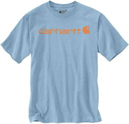 Carhartt カーハート EMEA Core Logo Workwear Short Sleeve Tシャツ カラー:ブルー/オレンジ