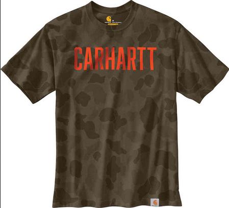 Carhartt カーハート Workwear Camo Block ロゴTシャツ カラー:ダーク迷彩