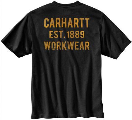 Carhartt カーハート Workwear Graphic Pocket T シャツ カラー:ブラック