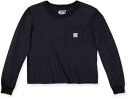 Carhartt カーハート Relaxed Fit Lightweight Pocket レディース ロング スリーブ シャツ カラー:ブラック