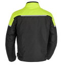 Oxford オックスフォード スパルタン ショート ウォータープルーフ MSテキスタイル モーターサイクルジャケット|Colour Black / Fluro Yellow 【 バイク 2輪 ジャケット かっこいい お洒落 モーターサイクル オートバイ 】