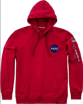 Alpha Industries アルファインダストリーズ Space Shuttle フーディー カラー:レッド