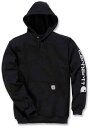 Carhartt カーハート Midweight Sleeve Logo パーカー カラー:ブラック