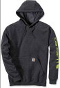Carhartt カーハート Midweight Sleeve Logo パーカー カラー:ダークグレー