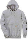 Carhartt カーハート Midweight Sleeve Logo パーカー カラー:メランジュグレー