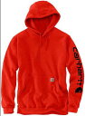 Carhartt カーハート Midweight Sleeve Logo パーカー カラー:レッド/ベージュ