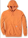 Carhartt カーハート Midweight Sleeve Logo パーカー カラー:オレンジ/ブラック