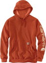 Carhartt カーハート Midweight Sleeve Logo パーカー カラー:ライトオレンジ