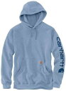 Carhartt カーハート Midweight Sleeve Logo パーカー カラー:ブルー/ブルー