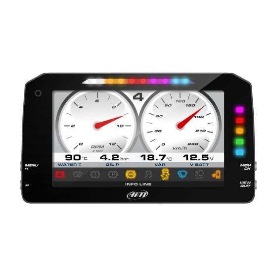 AIM Motorsport エーアイエム MXP Strada Dash 6インチカラーTFTディスプレイ Connection:OBDII Plug CAN/K Line 