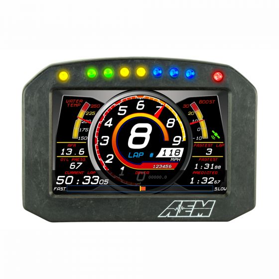 AEM Electronics CD-5 カーボンフラットパネル デジタルダッシュディスプレイ データロギング機能付き 