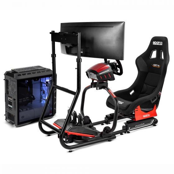 Assetto Corsaインストール済み NEW Sparco Sim RigII コンプリート Complete シミュレーター シムセット Seat Option ProADVQRT
