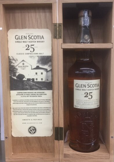 グレンスコシア　25年 Glen Scotia 25 Year Old　シングルモルトウィスキー　700ml　48.8度　正規輸入品[木箱付] [送料無料]