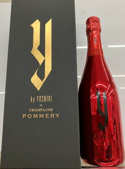 楽天お酒のくまがわ楽天市場店ワイ バイ ヨシキ シャンパーニュ ポメリー ブリュット ロゼ Y by YOSHIKI × Champagne Pommery Brut Rose[常温便] 　化粧箱付　750ml　12.5度　※一部地域送料無料